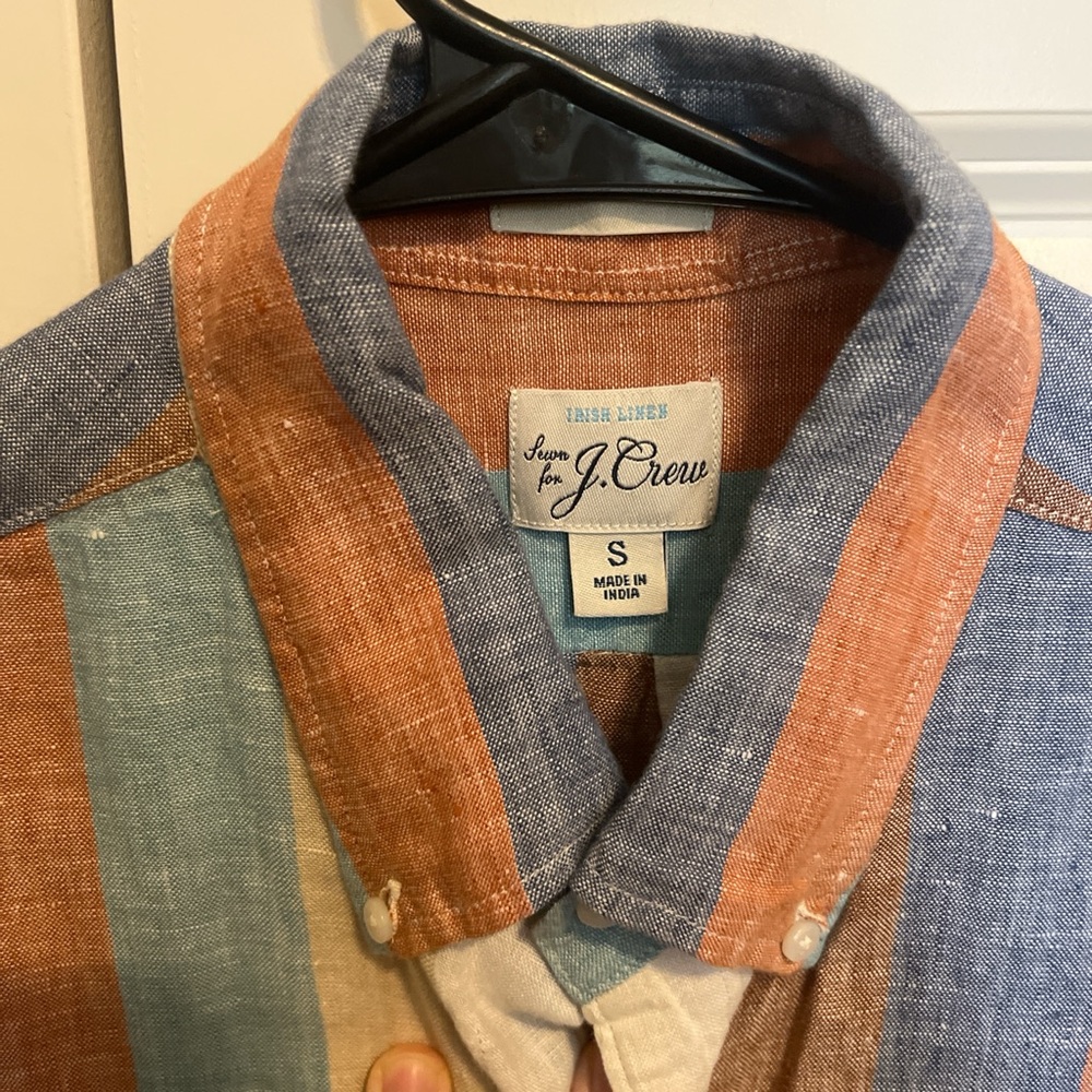J. Crew Multicolor Striped Button Down Shirt - Picture 2 of 3